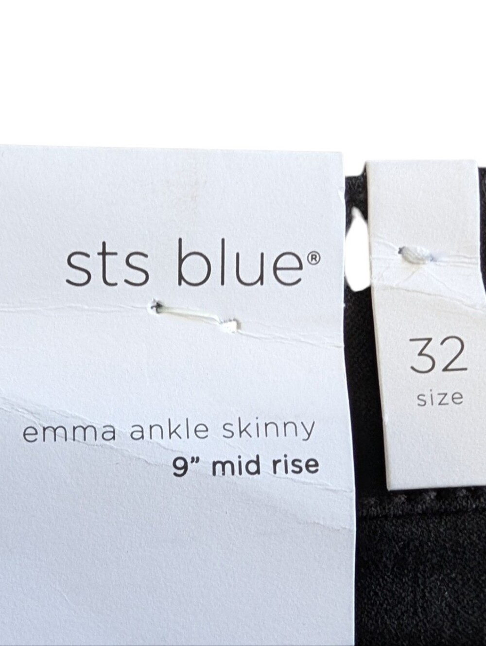 STS Blue Tayah Emma Mid Rise Black Skinny Jeans NWT Stitch Fix Size 14 / 32 - Picture 4 of 6